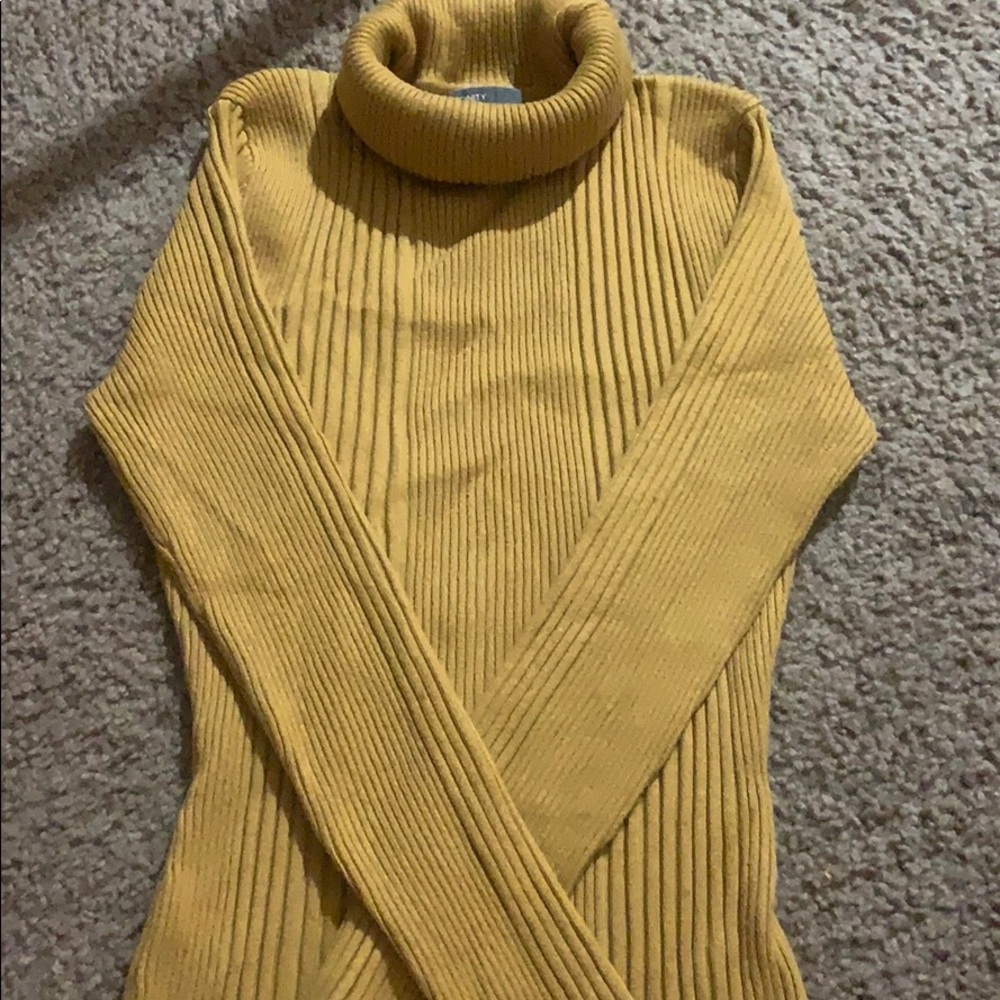 Gold holiday sweater